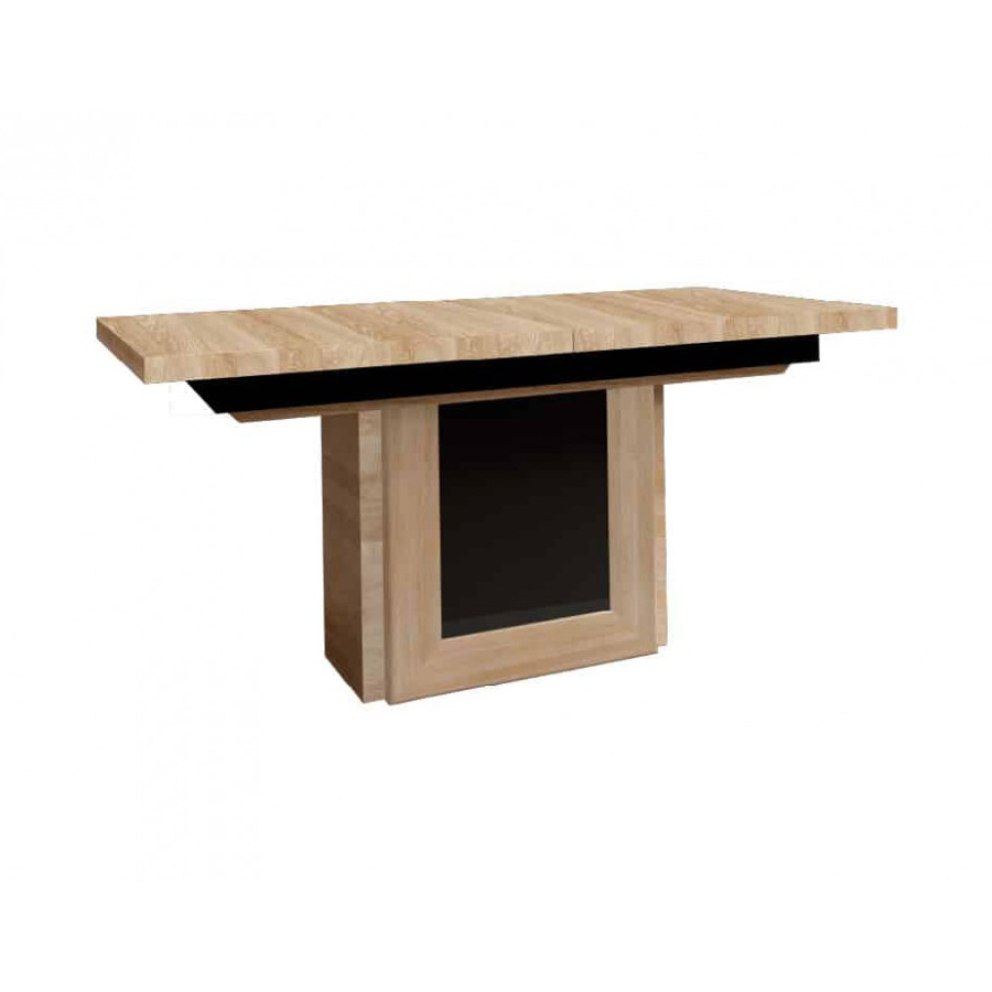 Стол обеденный раскладной Mebin Corino, размер 160-360х90х76, цвет: дуб натуральный/орехStol Corino II