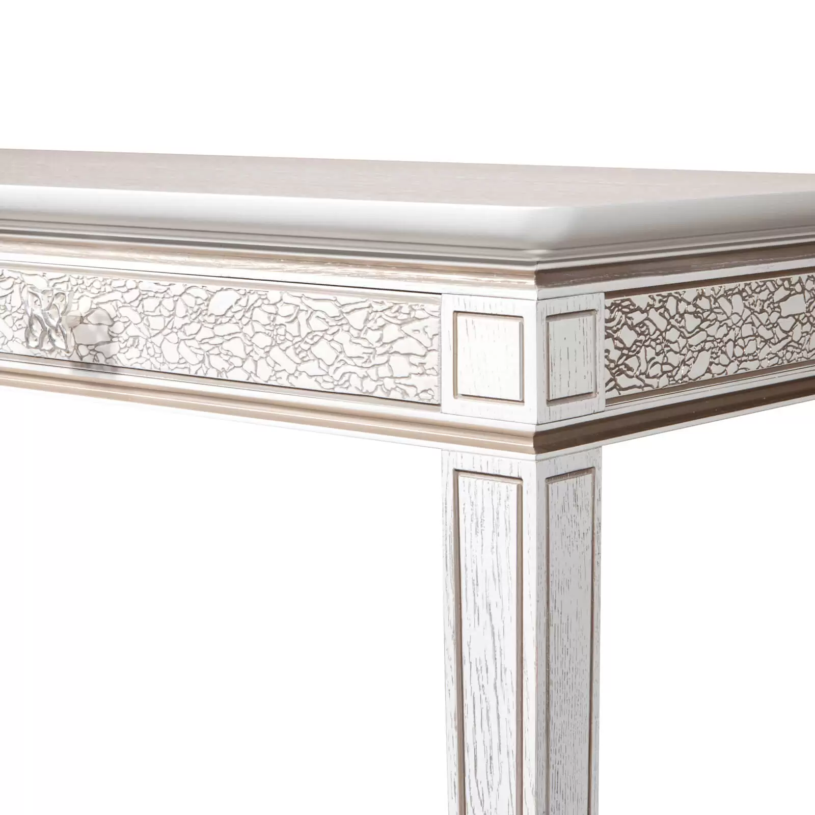 Стол консольный Гомельдрев Бристоль, размер 110х45х76 см, цвет дуб белый с патиной (ГМ 6488)ГМ 6488 Стол консольный Гомельдрев Бристоль, размер 110х45х76 см, цвет дуб белый с патиной (ГМ 6488)ГМ 6488