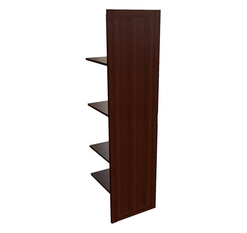 Наполнение одност. шкафа с дерев. дверцей и вешалкой Multi-Office Zaragoza walnut, размер 43x42x188 см, цвет: тёмный орех22554