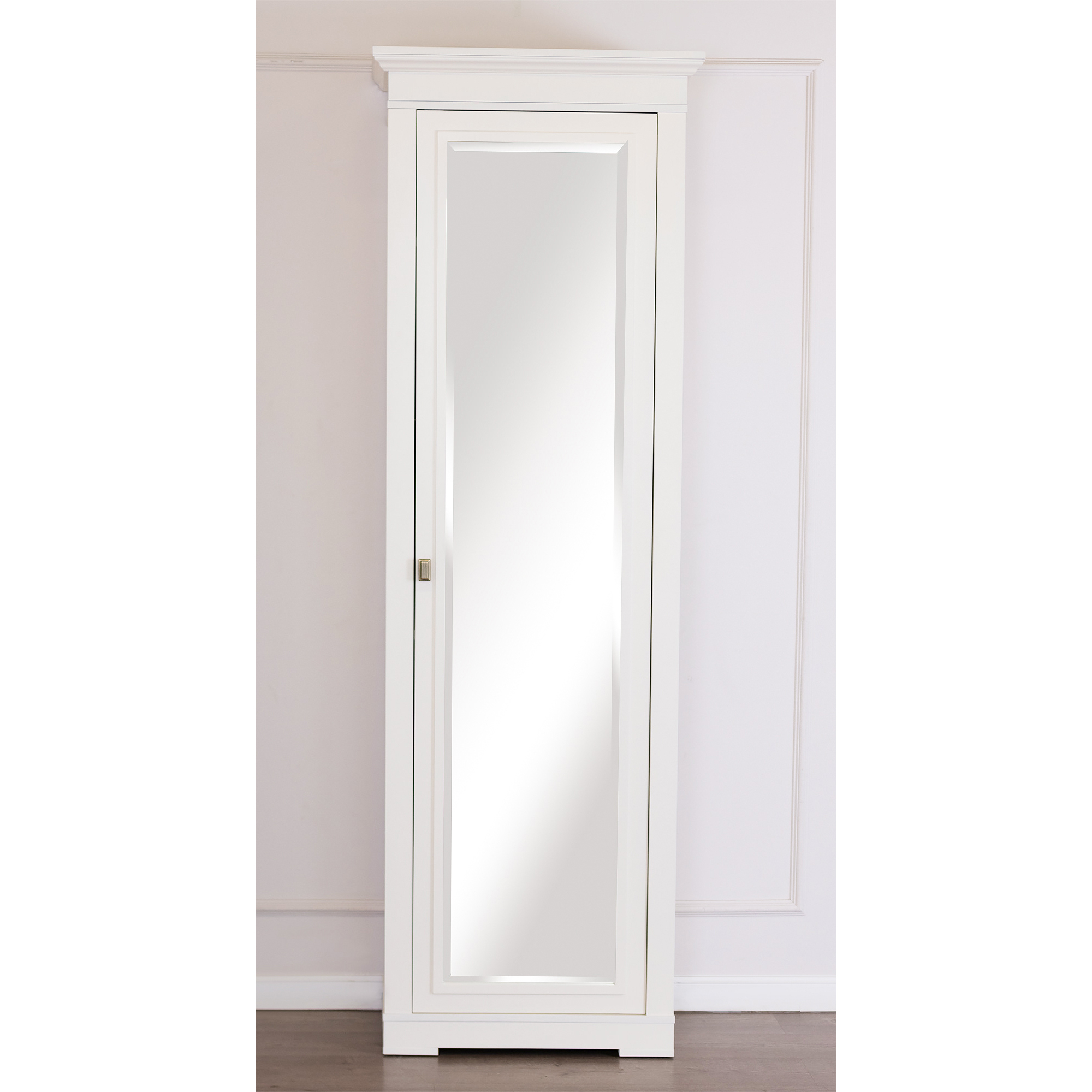 Шкаф платяной Валенсия, 1 дверный c зеркалом, размер 70х40х217 см, цвет: слоновая кость (M2011)M2011 Шкаф платяной Валенсия, 1 дверный c зеркалом, размер 70х40х217 см, цвет: слоновая кость (M2011)M2011