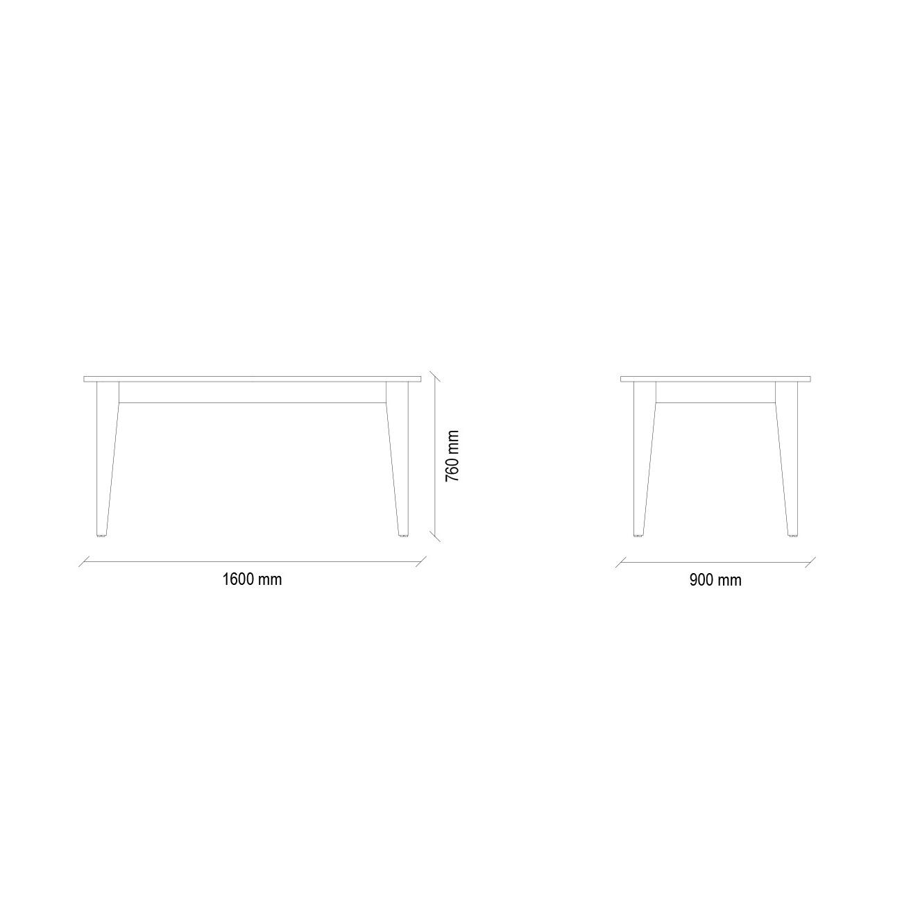 Стол обеденный Enza Home Cordell, прямоугольный, размер 160х90х76 см55555000000826 Стол обеденный Enza Home Cordell, прямоугольный, размер 160х90х76 см55555000000826