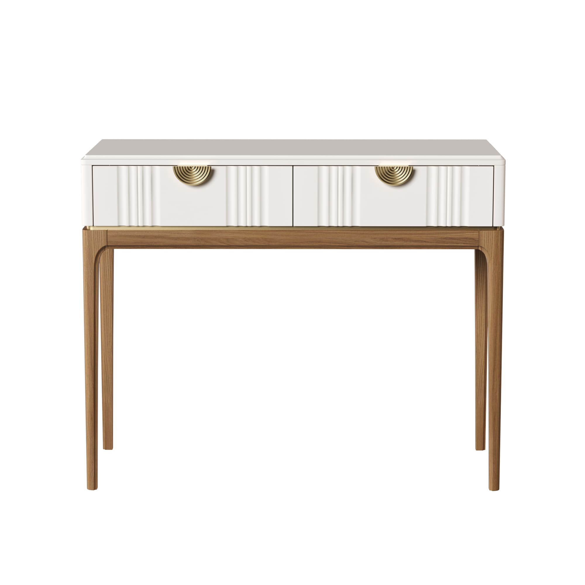 Консоль Bari White, 2 ящика, 107х40х79 см, цвет: белый (BR902W)BR902W Консоль Bari White, 2 ящика, 107х40х79 см, цвет: белый (BR902W)BR902W