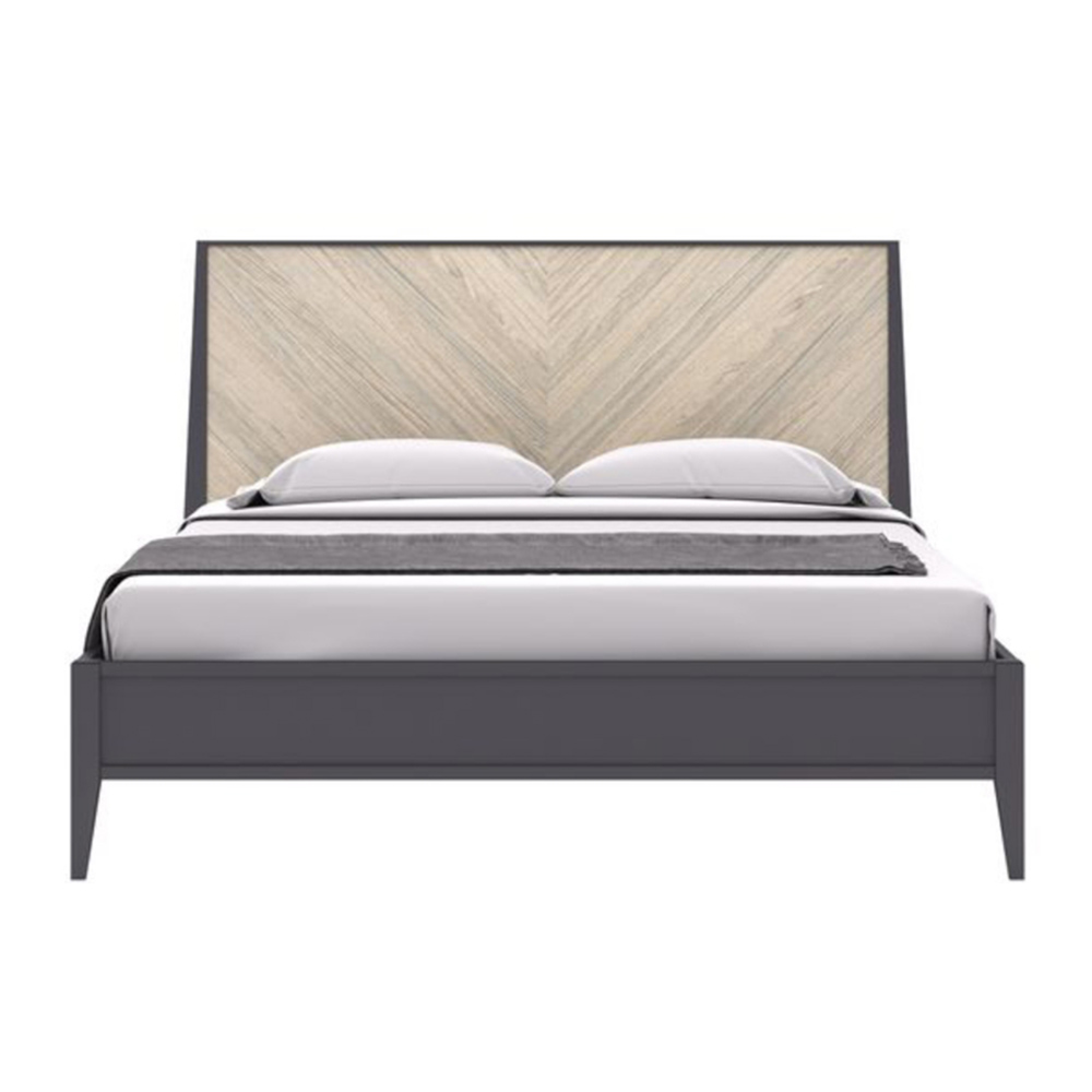Кровать Timber Тоскана, 180х200 см, цвет Мокко/Дуб серебристый (Т-980/D7/M)Т-980