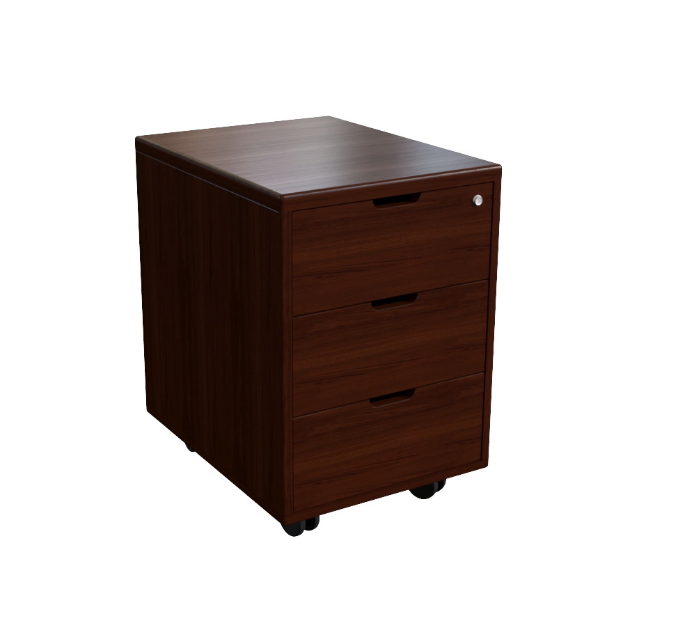 Тумба подкатная 3 ящика Multi-Office Sorbonne walnut, размер 42x54x61см, цвет: тёмный орех22300 Тумба подкатная 3 ящика Multi-Office Sorbonne walnut, размер 42x54x61см, цвет: тёмный орех22300