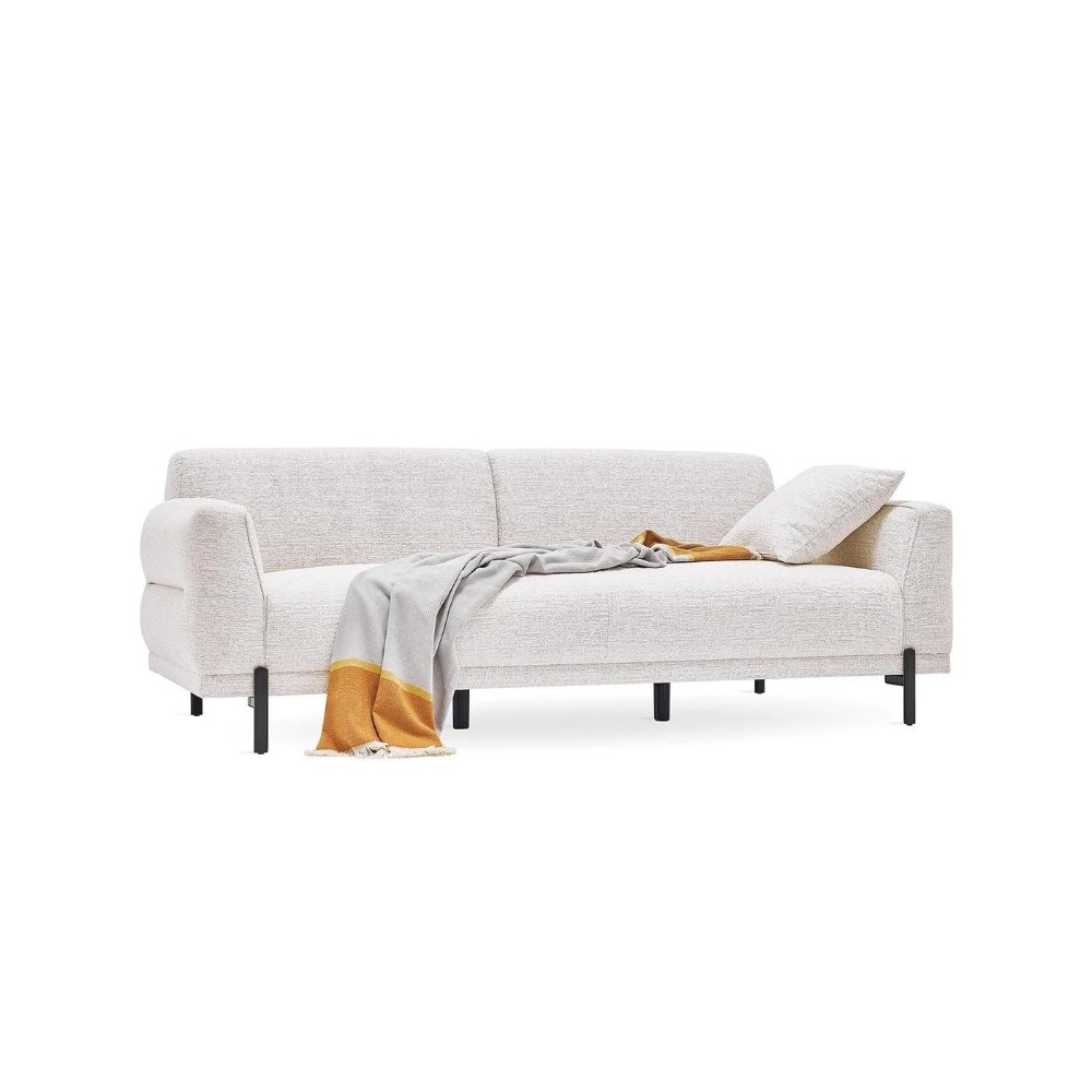 Диван-кровать белый Enza Home Terra, трёхместный, размер 226х98х81 см Диван-кровать белый Enza Home Terra, трёхместный, размер 226х98х81 см