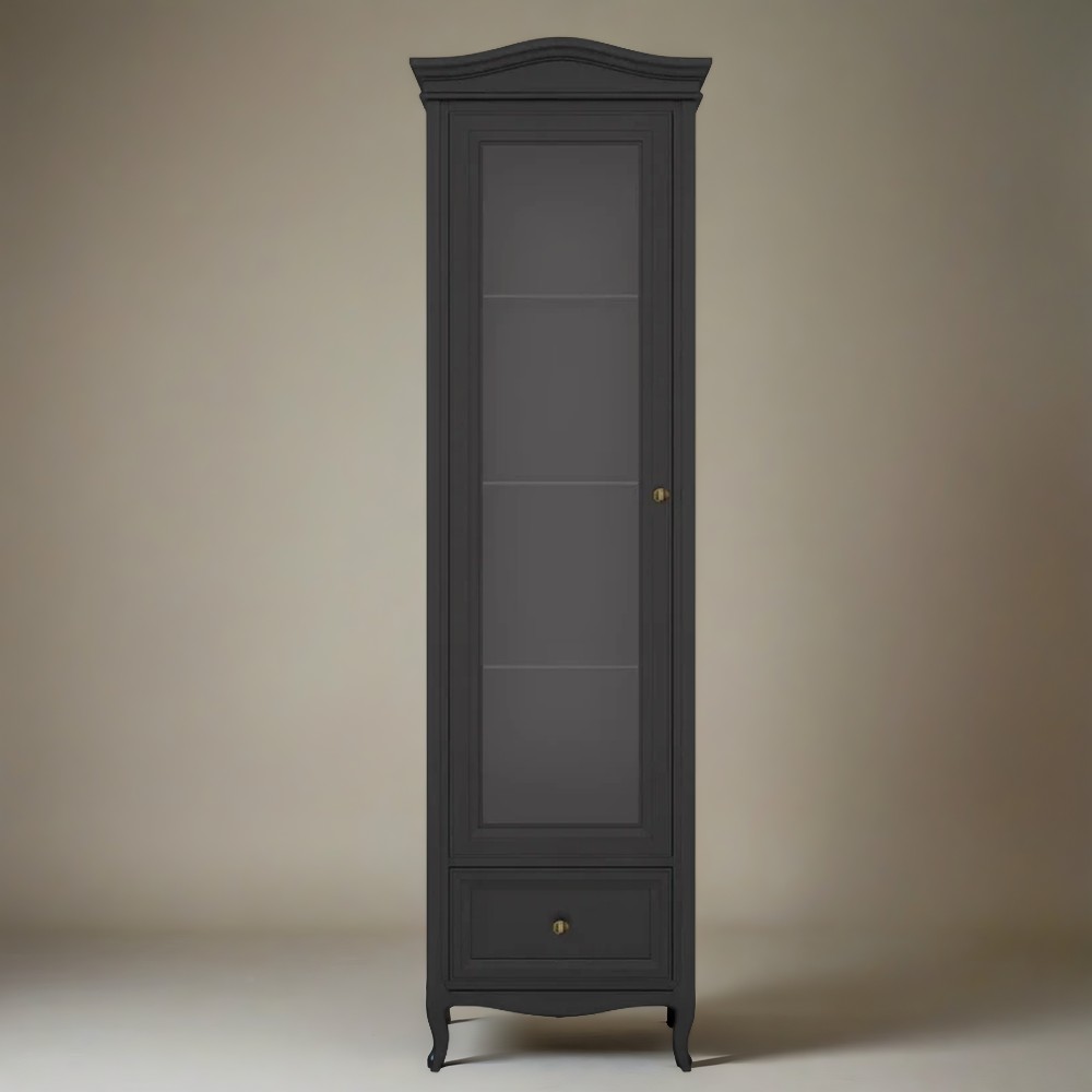 Витрина Aletan Majessa, 65х40х211 см, цвет: чёрный (M601L/BL)M601L/BL Витрина Aletan Majessa, 65х40х211 см, цвет: чёрный (M601L/BL)M601L/BL