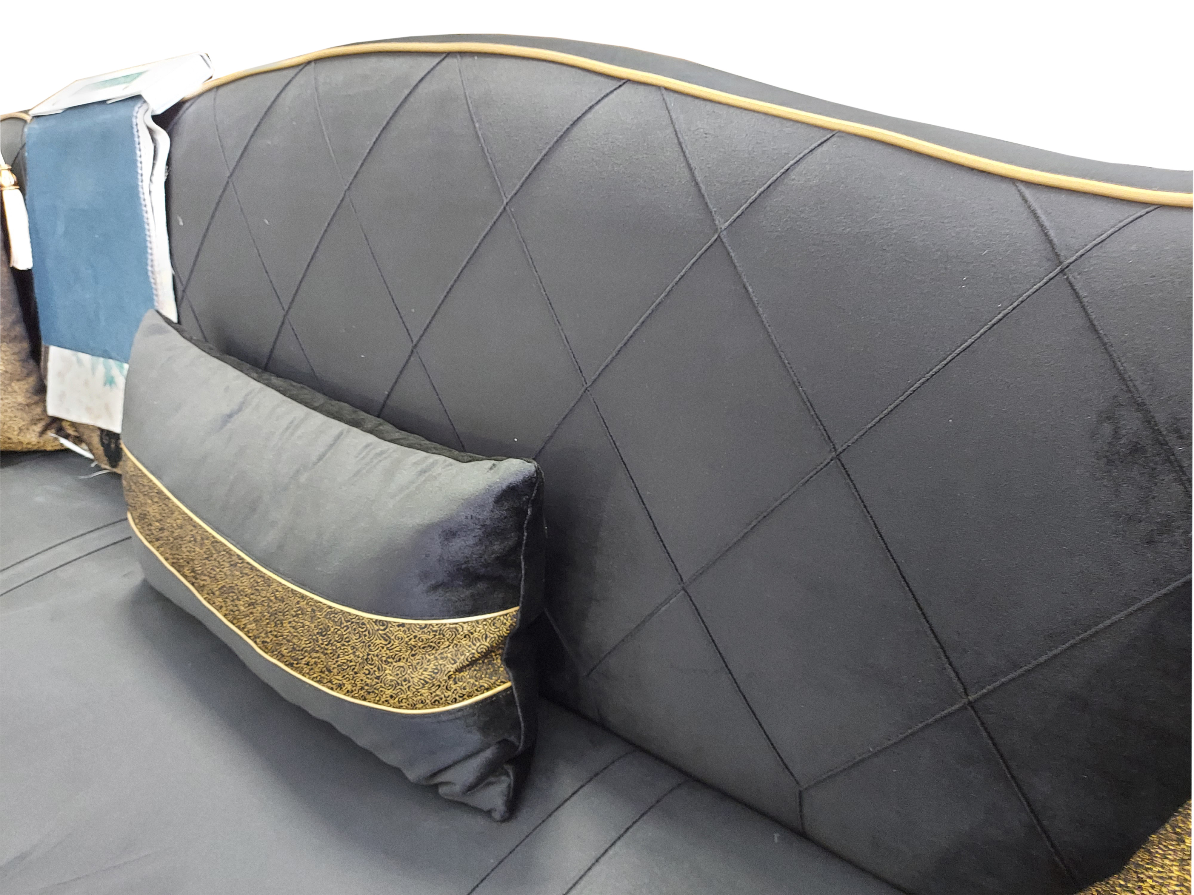 Диван-кровать Bellona Impera-R, трехместный, цвет: чёрный (IMPR-02) (100803)IMPR-02