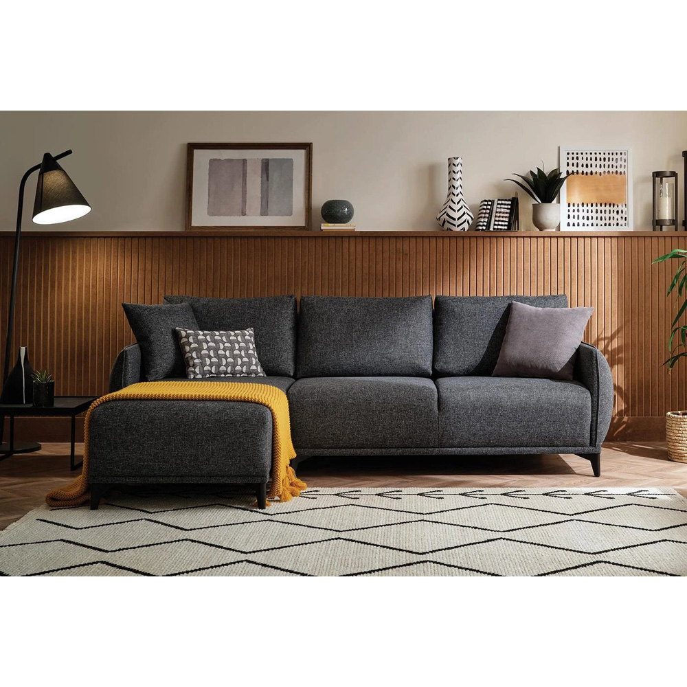 Диван Enza Home Siano, трёхместный, угловой, цвет синий, размер 258х180х92 см (остатки) Диван Enza Home Siano, трёхместный, угловой, цвет синий, размер 258х180х92 см (остатки)