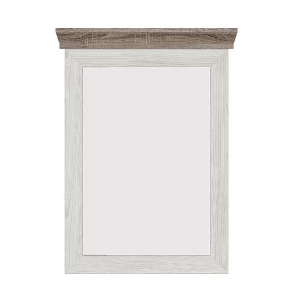 Зеркало БРВ Марсель (Marselle), цвет ясень снежный/дуб сонома темный, 67х5х90 см (LUS/68)LUS/68