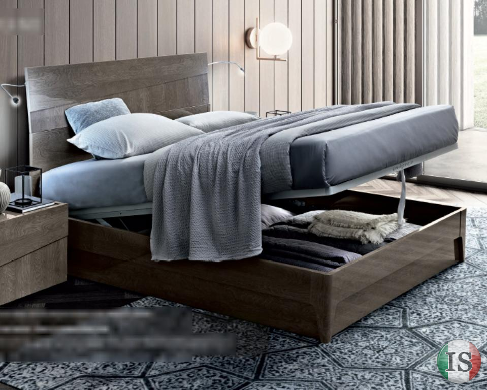 Кровать Camelgroup Tekno, с подъемным механизмом, цвет: серебристая береза, 160x200 см (156LET.03PL)156LET.03PL