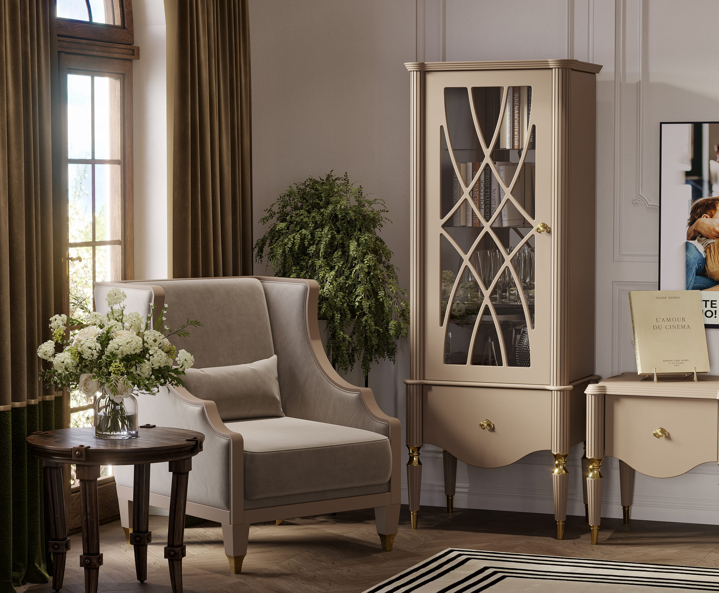 Пенал Арида София, цвет бежевый, 71х50х186 см. Пенал Арида София, цвет бежевый, 71х50х186 см.