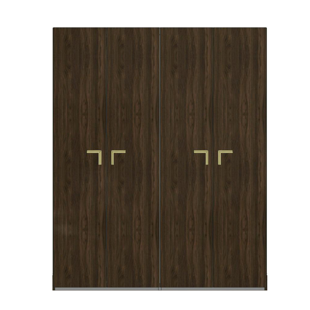 Шкаф платяной Camelgroup Smart Noce Patrizio, 4-х дверный, без зеркал, цвет: грецкий орех, 186x60x228 см (162AR4.03NP)162AR4.03NP