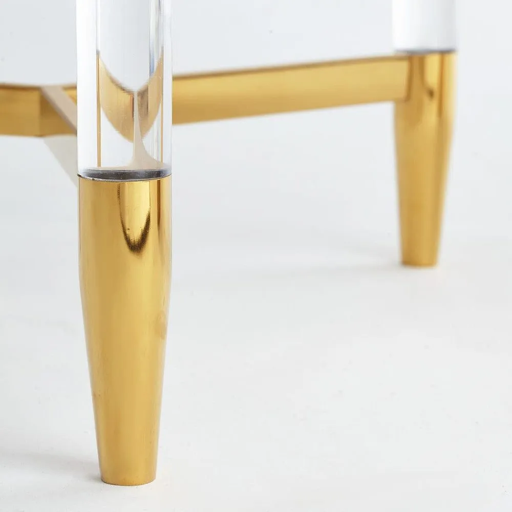 Стол кофейный Louvrehome "Стерлинг" gold, размер 41х41х52 (LHT100G)LHT100G Стол кофейный Louvrehome "Стерлинг" gold, размер 41х41х52 (LHT100G)LHT100G