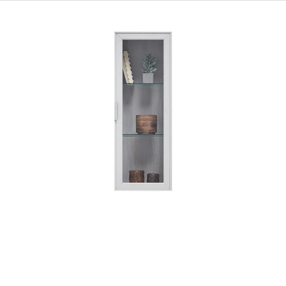 Шкаф Enza Home Basel, навесной, стекло, размер 30х30х90 см (EH59470) (остатки)55555000000779