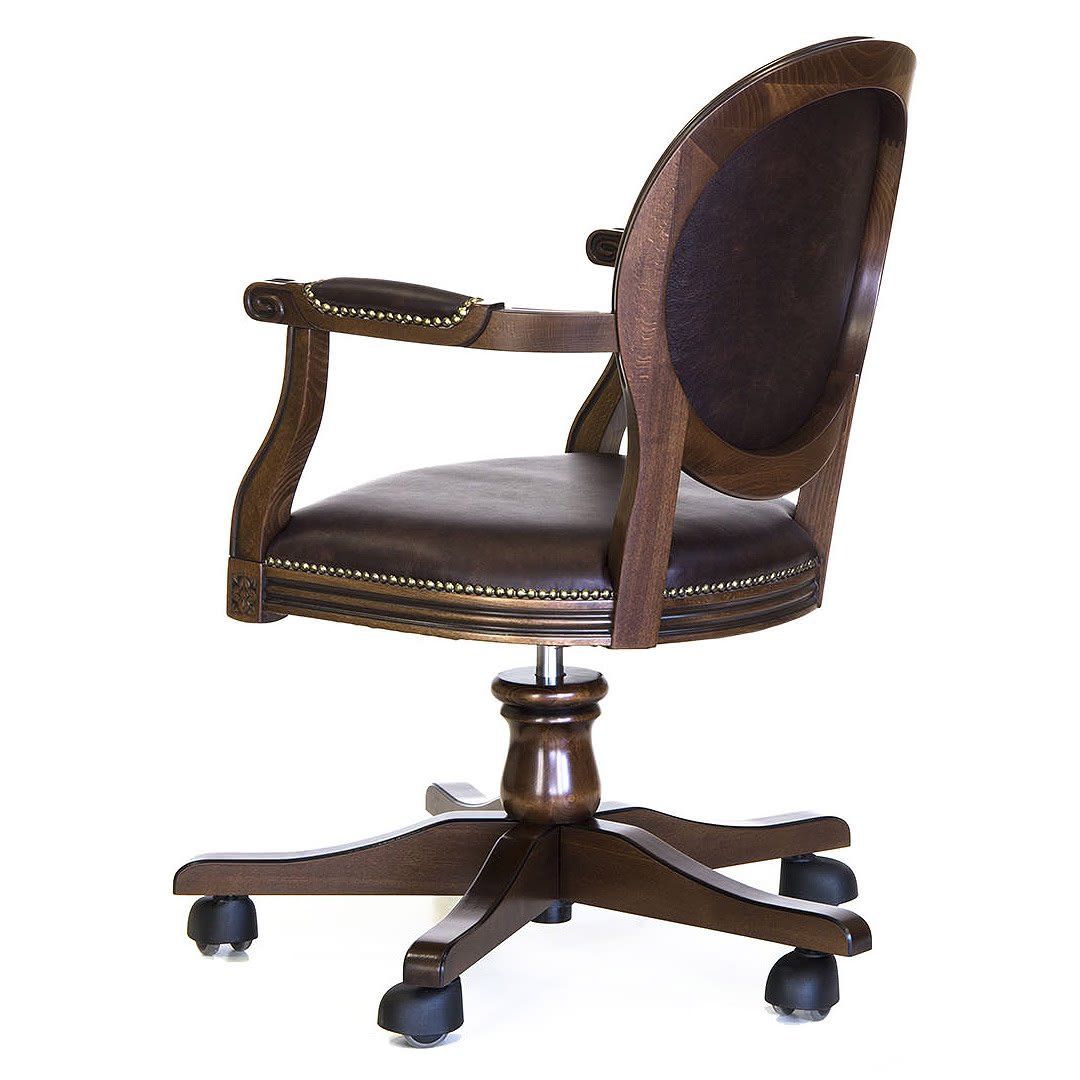 Кресло кабинетное Estrella Ramon-2, размер 58х49х88/101, обивка кож/зам
