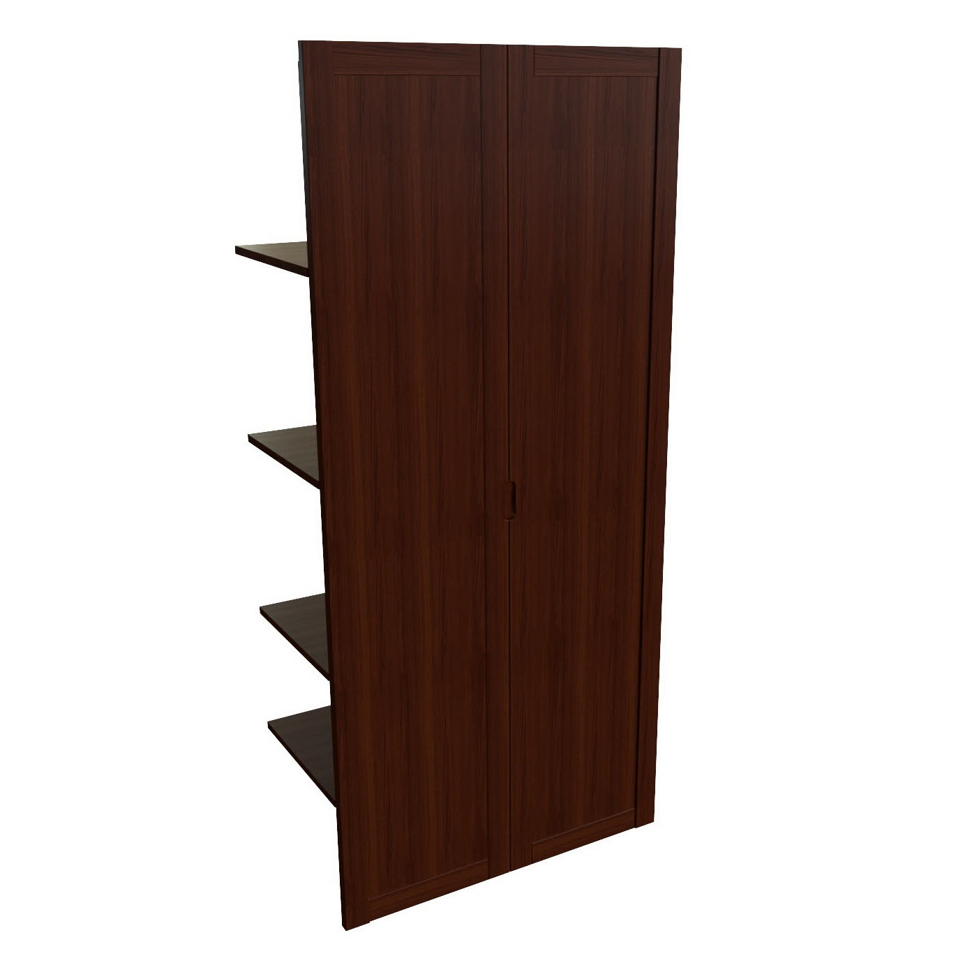 Наполнение двуст. шкафа с дерев. дверьми и вешалкой Multi-Office Sorbonne walnut, размер 85x42x188 см, цвет: тёмный орех22552 Наполнение двуст. шкафа с дерев. дверьми и вешалкой Multi-Office Sorbonne walnut, размер 85x42x188 см, цвет: тёмный орех22552