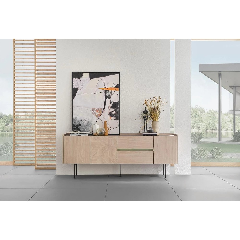 Комод-сервант с деревянной поверхностью Enza Home Terra, размер 209х47х80 см55555000002557 Комод-сервант с деревянной поверхностью Enza Home Terra, размер 209х47х80 см55555000002557