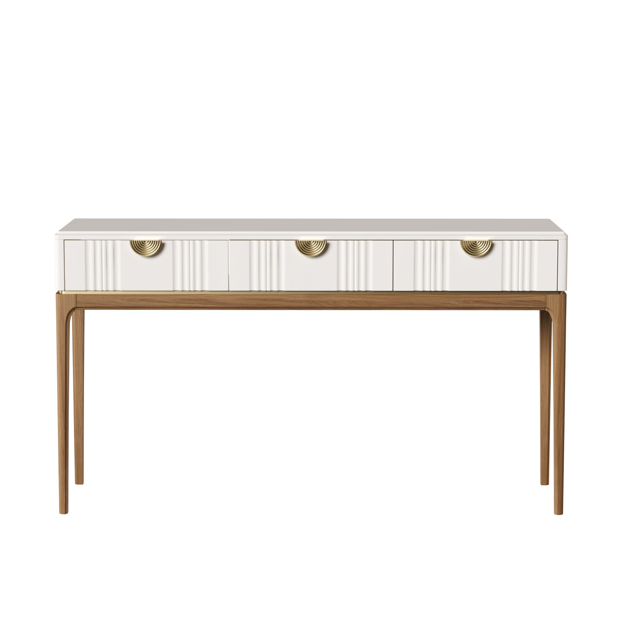 Консоль Bari White, 3 ящика, 140х40х80 см, цвет: белый (BR903W)BR903W Консоль Bari White, 3 ящика, 140х40х80 см, цвет: белый (BR903W)BR903W