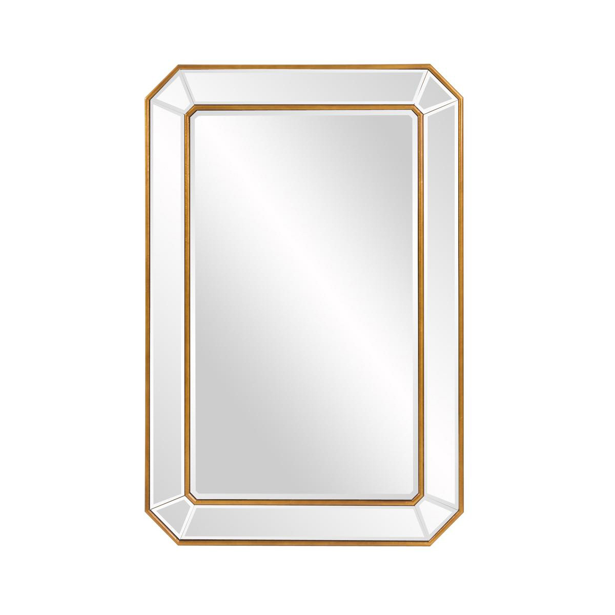 Зеркало Louvrehome "Леннокс" gold, размер 90х60 (LHVM555)LHVM555