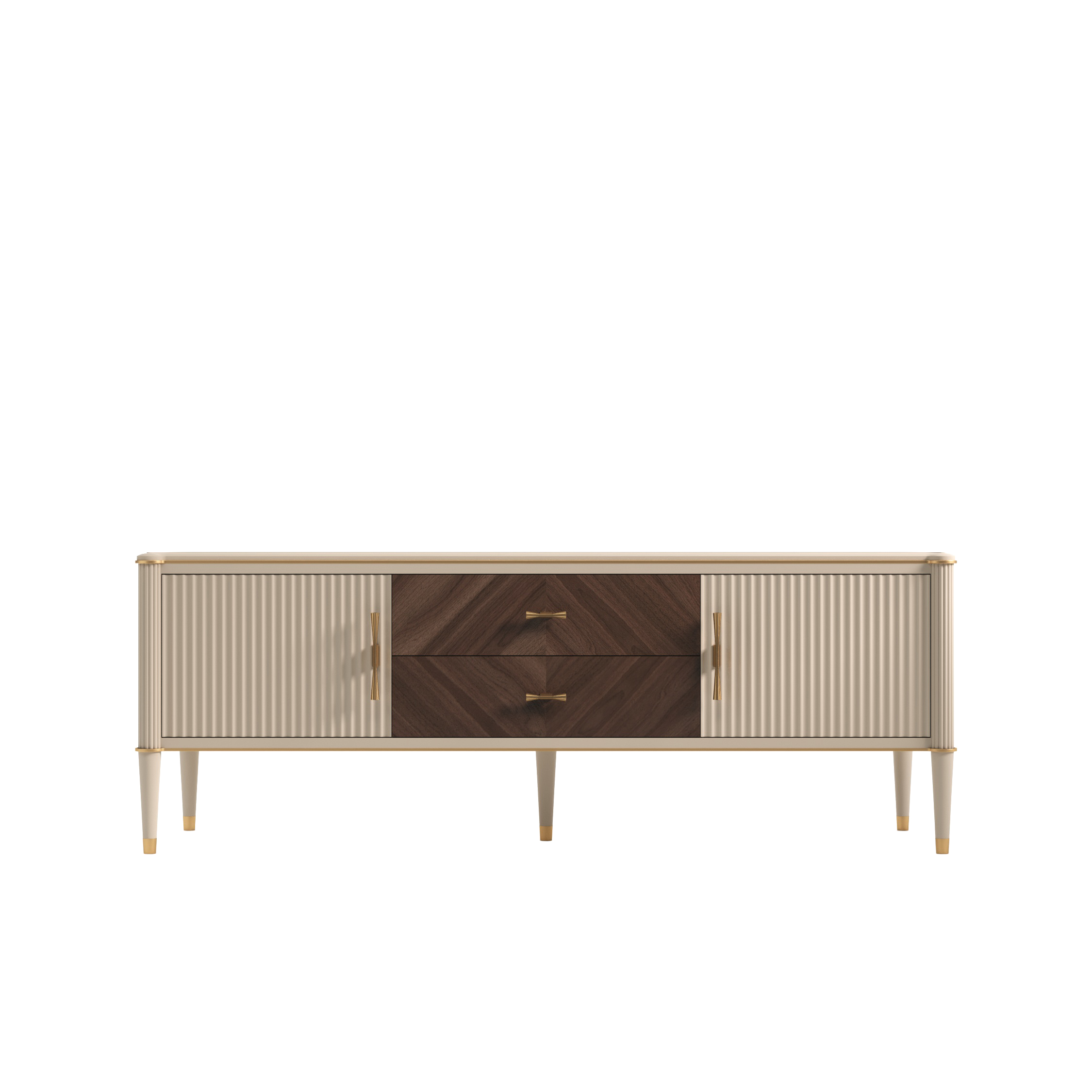 Тумба ТВ Timber Венеция, цвет Меланж/Орех американский, 160х45х59 см (Т-103/ML/NA)Т-103/ML/NA