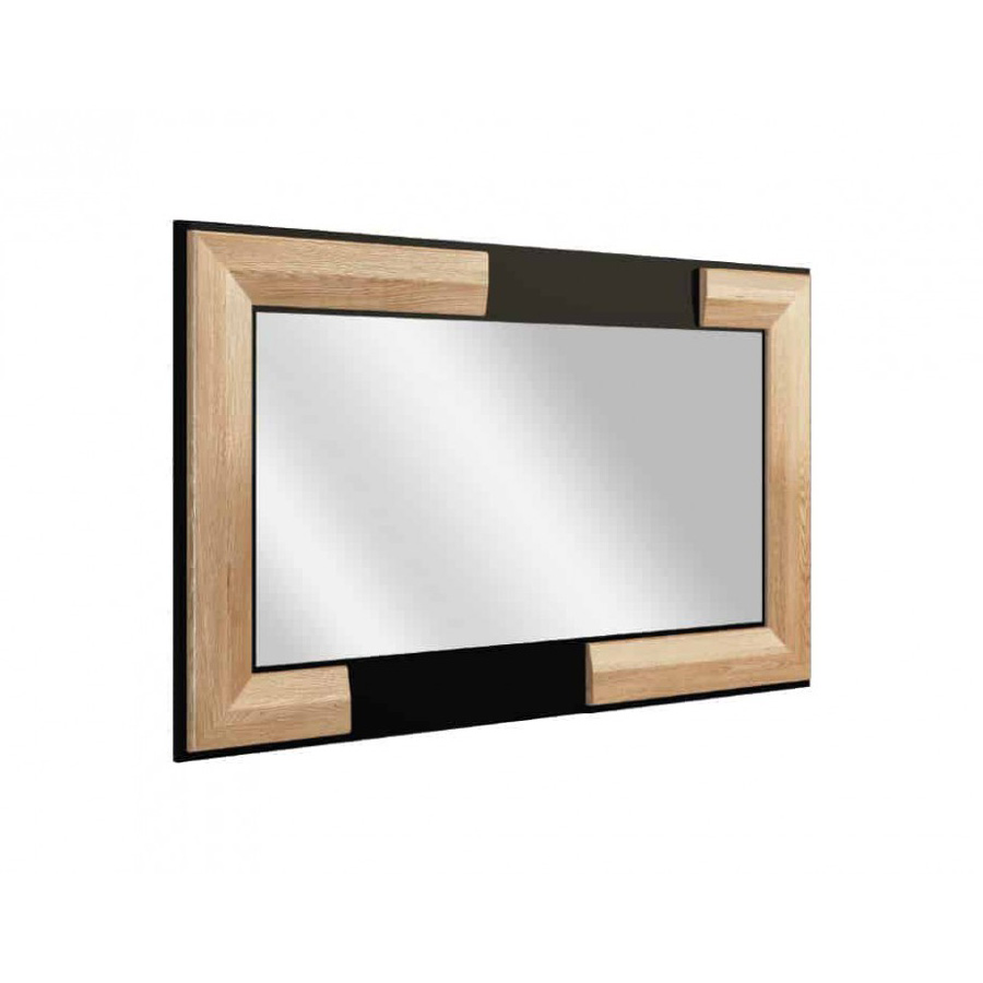 Зеркало Mebin Corino, цвет: дуб натуральный/орех, размер 150х3х90 (Lustro do toaletki)Lustro do toaletki