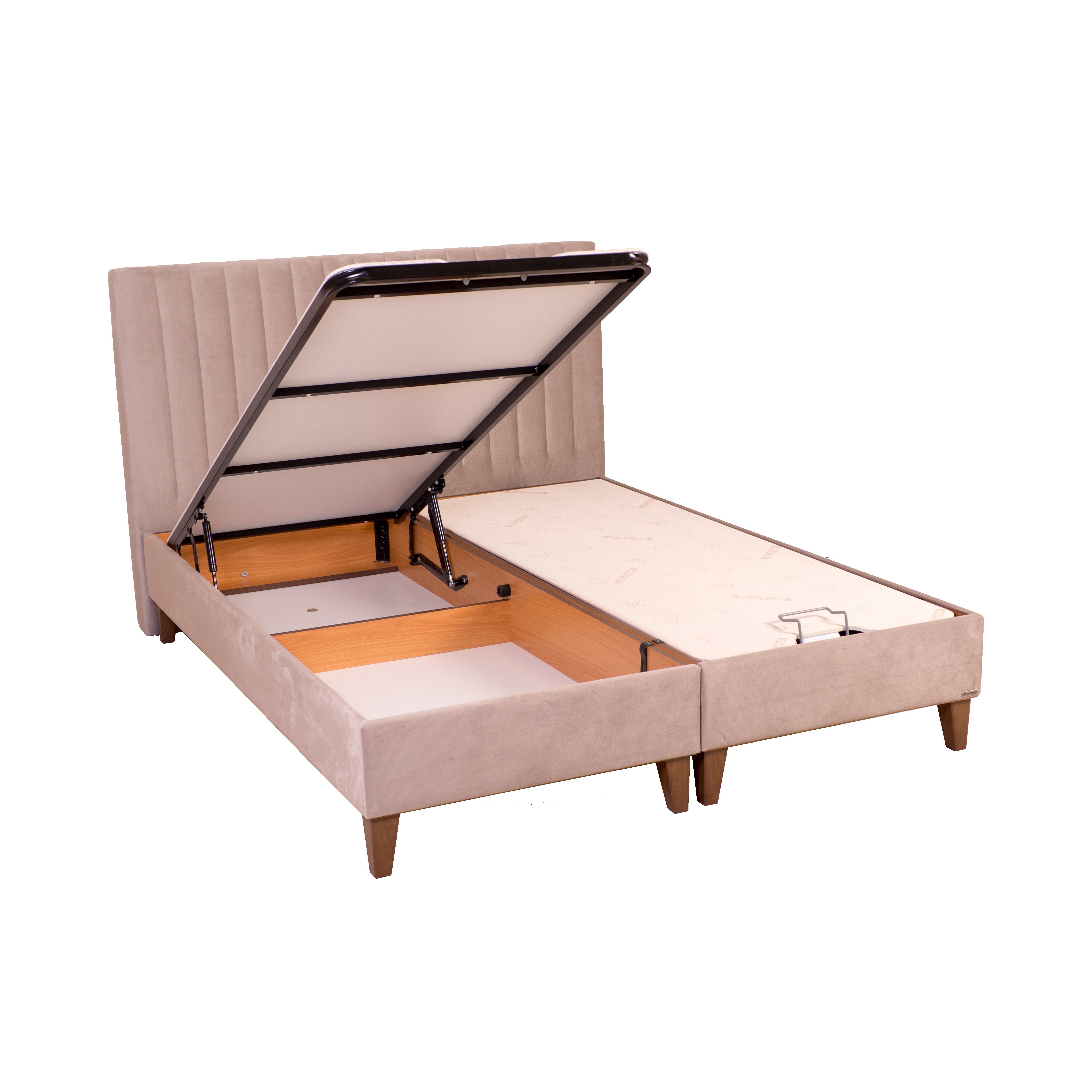 Кровать Bellona Vivent, с мягким изголовьем, с подъемным механизмом, обивка: ткань: B0007VIVT-()+VIVT-()x200