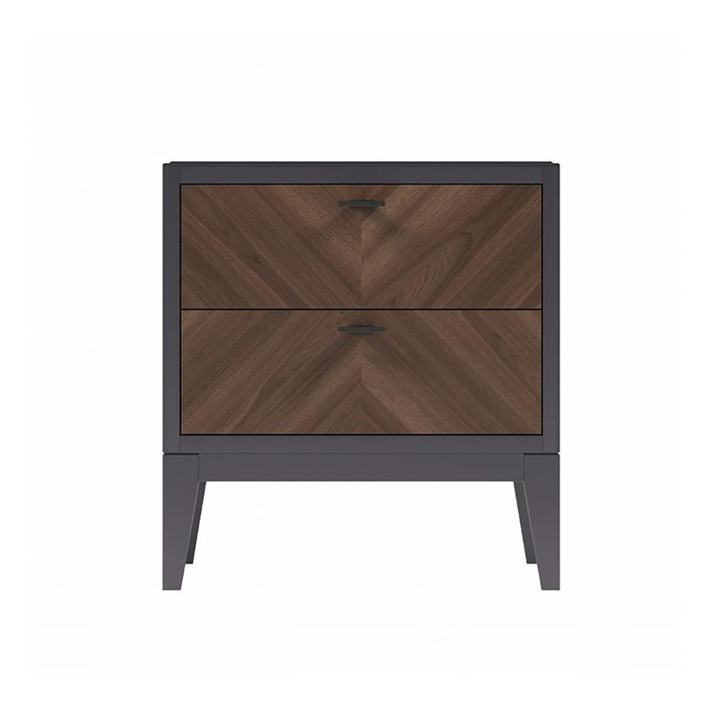 Тумба прикроватная Timber Тоскана, цвет: Мокко/Орех американский, 55х41х60 см (Т-951/NA/M)Т-951/NA/M