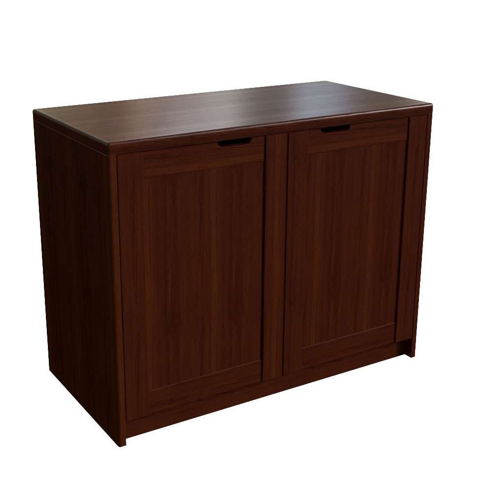 Креденция 2 двери Multi-Office Sorbonne walnut,размер 90x45x70 см, цвет: тёмный орех22400