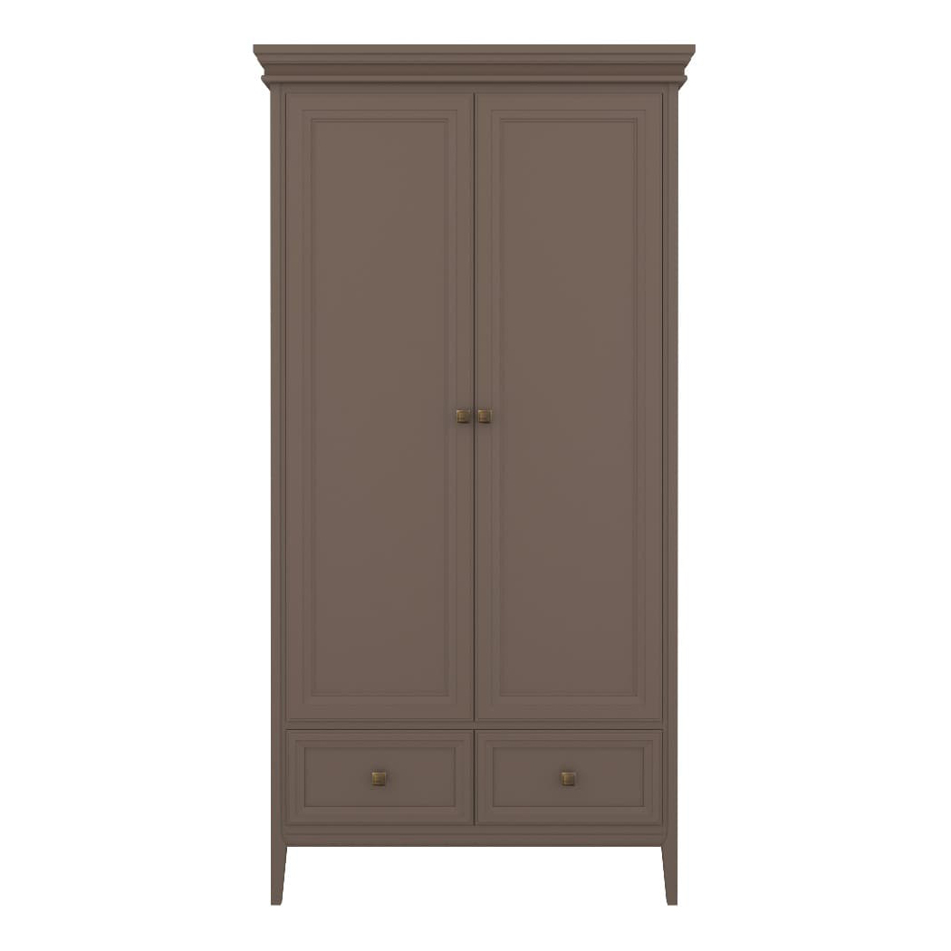 Шкаф платяной Tesoro Quartz, двухдверный, 105х58х211.5 см, цвет: кварц (T802QU)T802QU