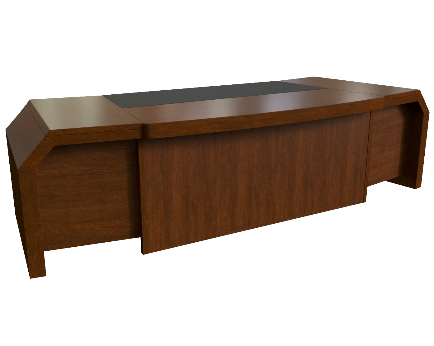 Стол письменный с кожаными вставками Multi-Office Kingston, размер 290x110x75 см, цвет: тёмный орех28101 Стол письменный с кожаными вставками Multi-Office Kingston, размер 290x110x75 см, цвет: тёмный орех28101