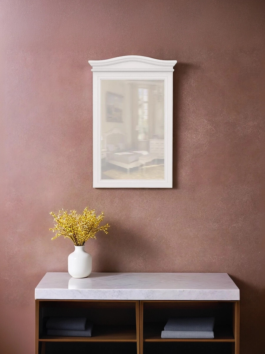 Зеркало Aletan Majessa, 78x5x109 см, цвет: белый (М106W)М106W Зеркало Aletan Majessa, 78x5x109 см, цвет: белый (М106W)М106W