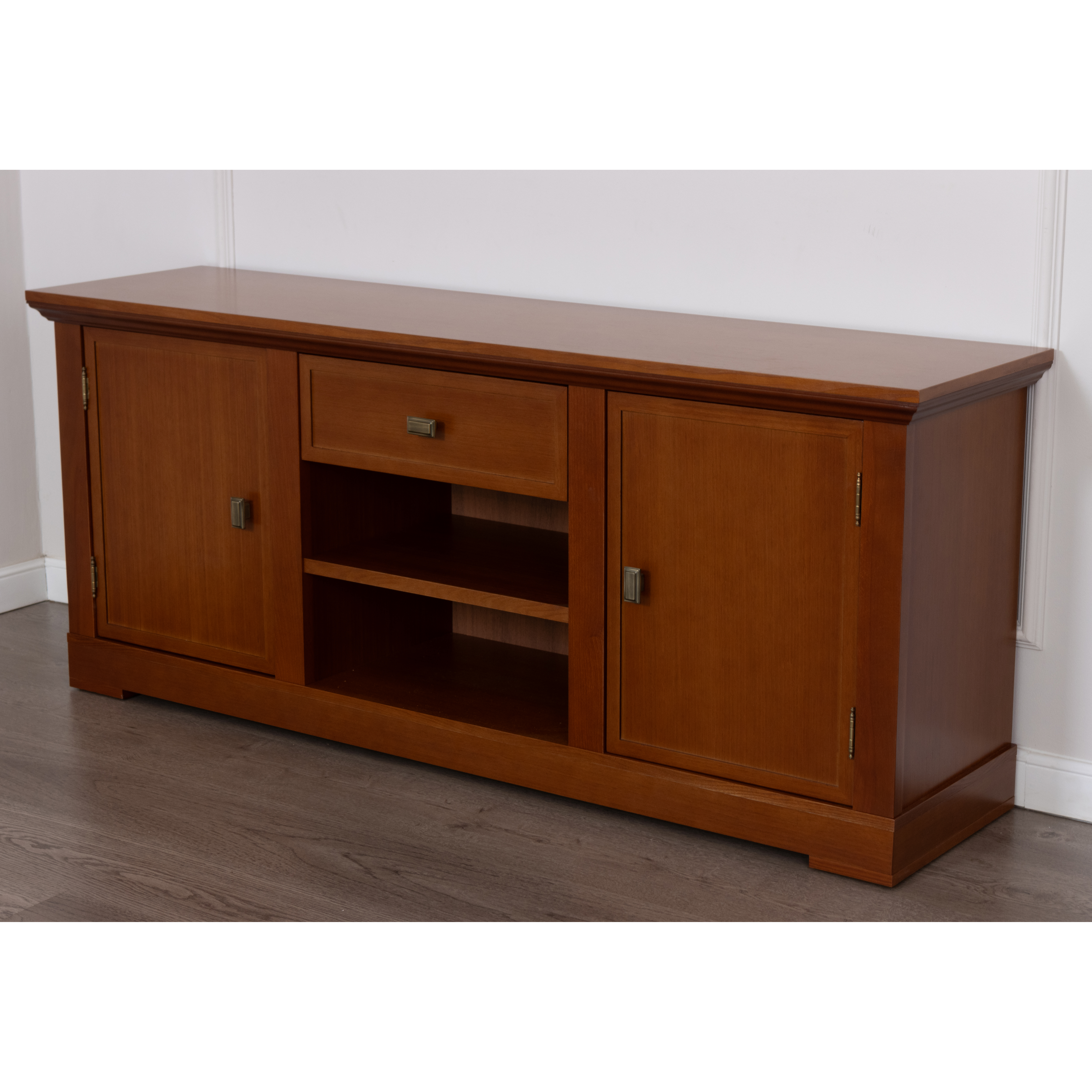 Тумба ТВ Валенсия, размер 156х40х64 см, цвет: черешня (M2006)M2006 Тумба ТВ Валенсия, размер 156х40х64 см, цвет: черешня (M2006)M2006