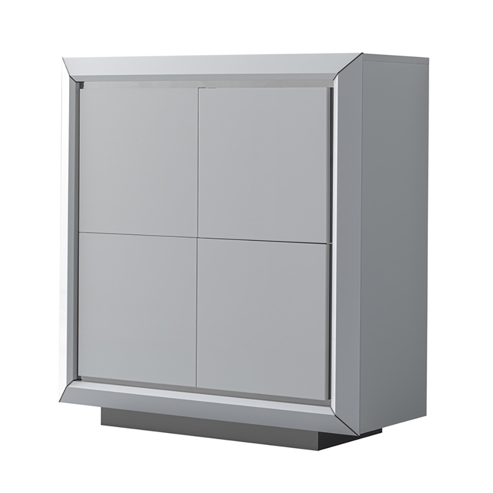 Витрина-буфет Camelgroup Elite bianco, 4-х дверная, цвет: белый глянец, 134x56x142 см (155MAD.01BI)155MAD.01BI