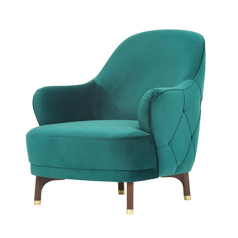 Кресло Enza Home Navona, цвет зелёный, размер 77х89х88 см