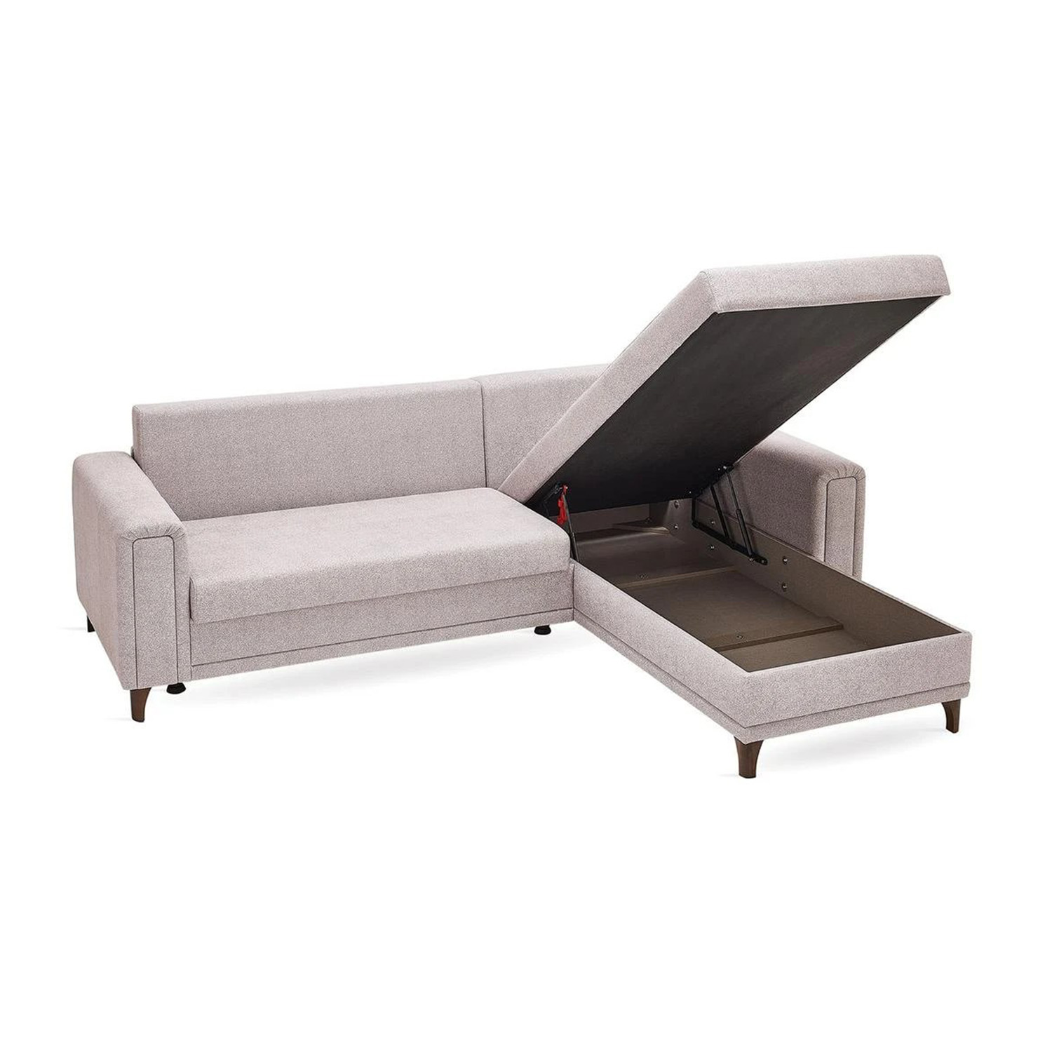 Диван-кровать Enza Home Maris, угловой, правый, цвет 14212 Mavi, размер 257х206х87 см Диван-кровать Enza Home Maris, угловой, правый, цвет 14212 Mavi, размер 257х206х87 см