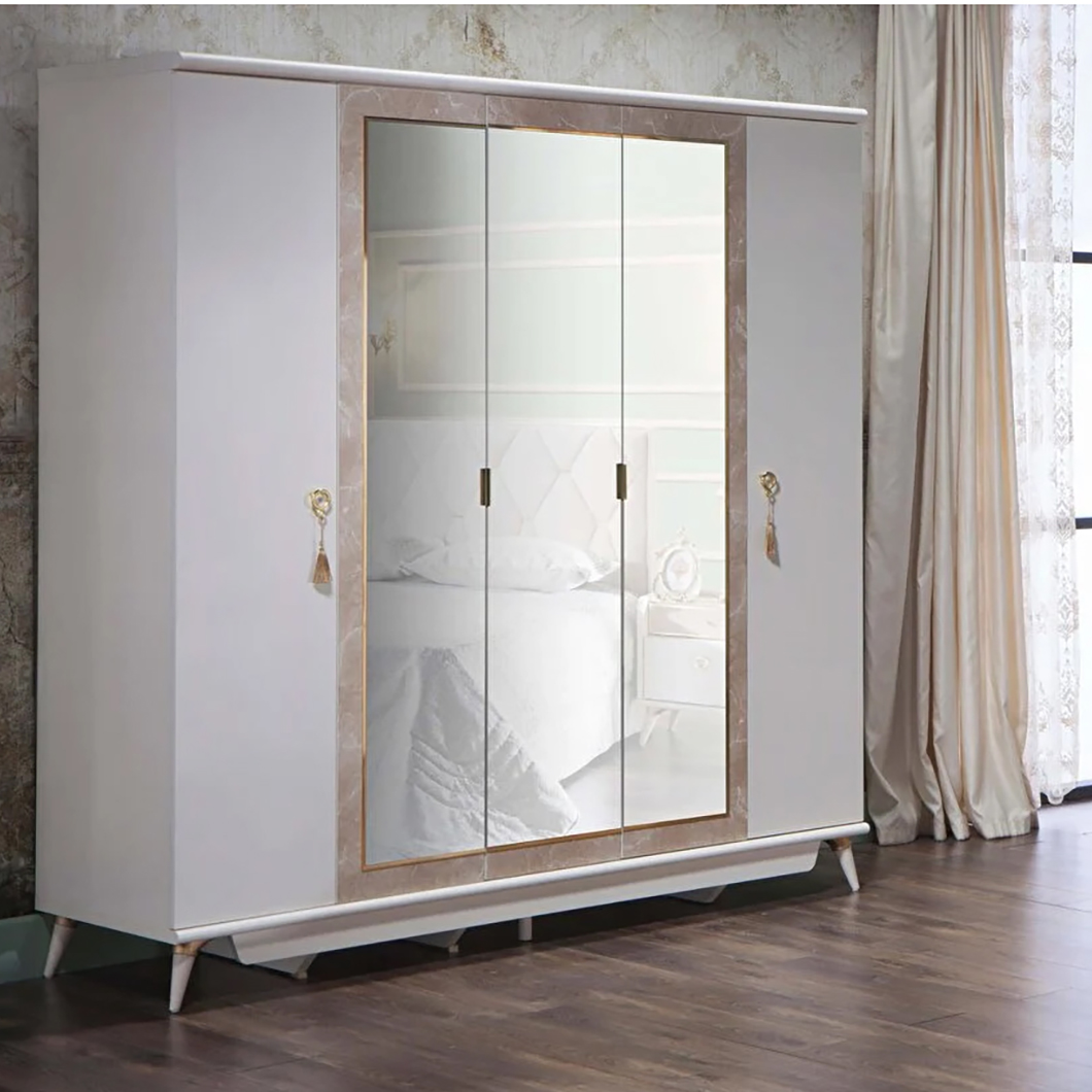 Шкаф платяной Bellona Monreal, 5-ти дверный, размер 225х61х221 см (MONR-33)MONR-33