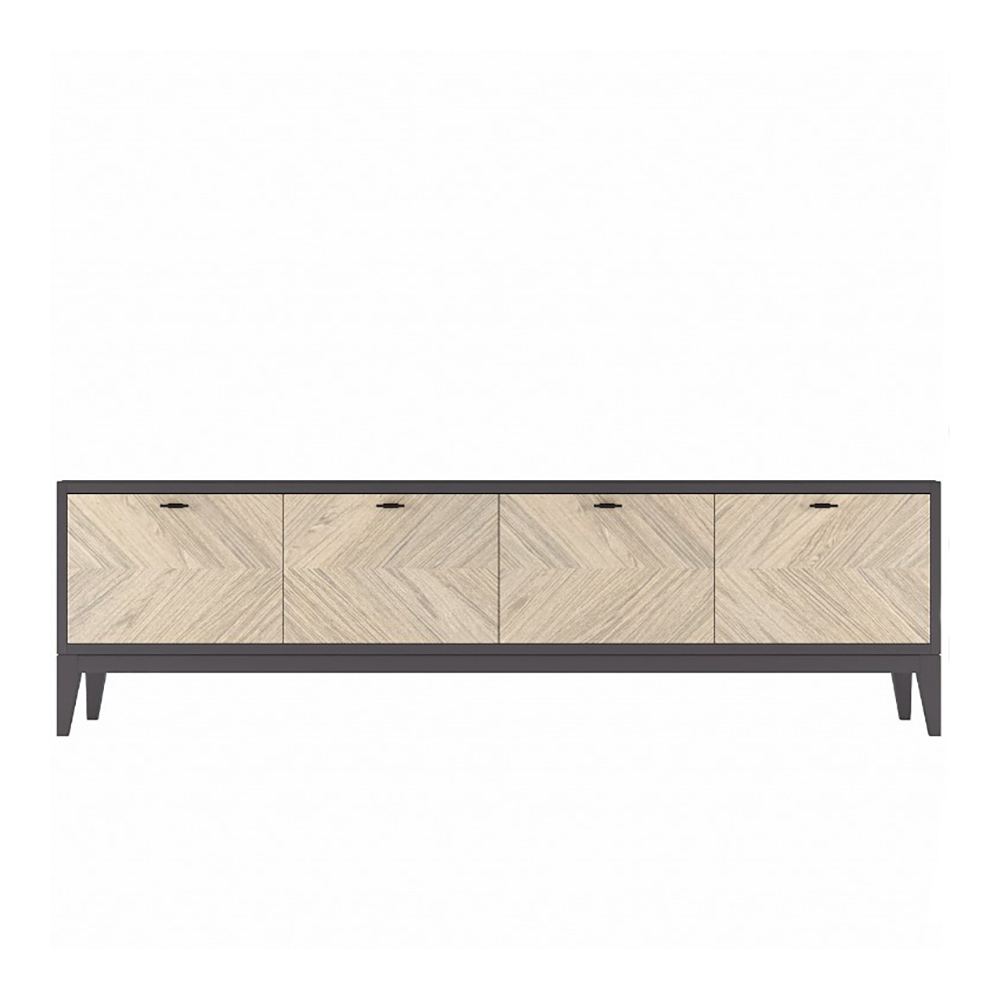 Тумба ТВ Timber Тоскана, большая, цвет Мокко/Дуб серебристый, 205х41х60 см (Т-906/D7/M)Т-906