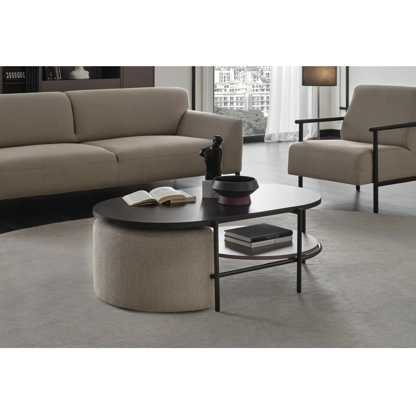 Пуф Enza Home Berta, для кофейного столика, размер 69х45х38 см2117411131416 Пуф Enza Home Berta, для кофейного столика, размер 69х45х38 см2117411131416