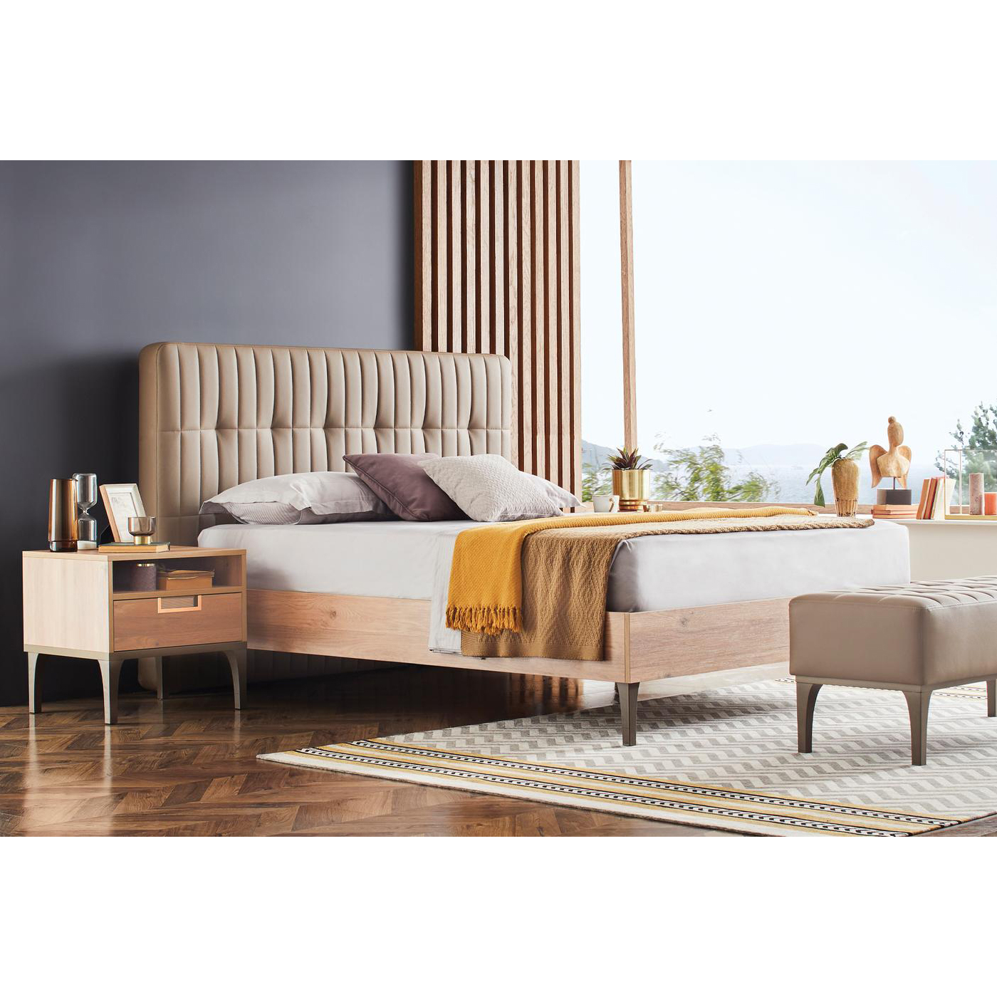 Кровать Enza Home Sona, двуспальная, 200х200 см