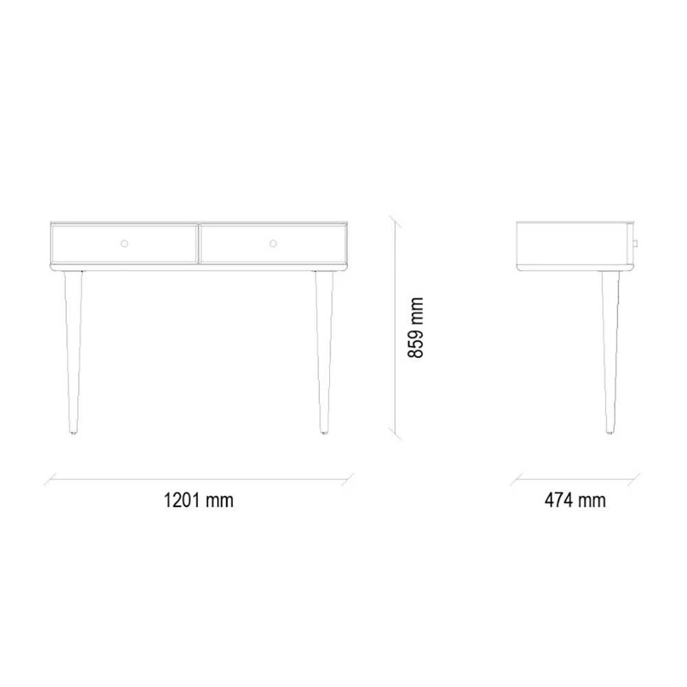 Туалетный столик Enza Home Basel, размер 120х47х86 см55555000000771