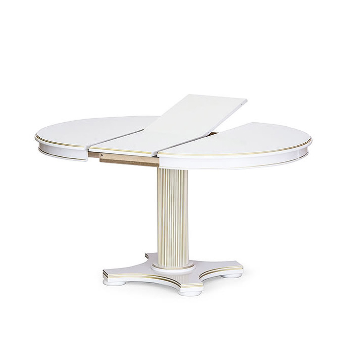 Стол обеденный Стелла Ампир 5, круглый раздвижной, 105(140)x105x75 см
