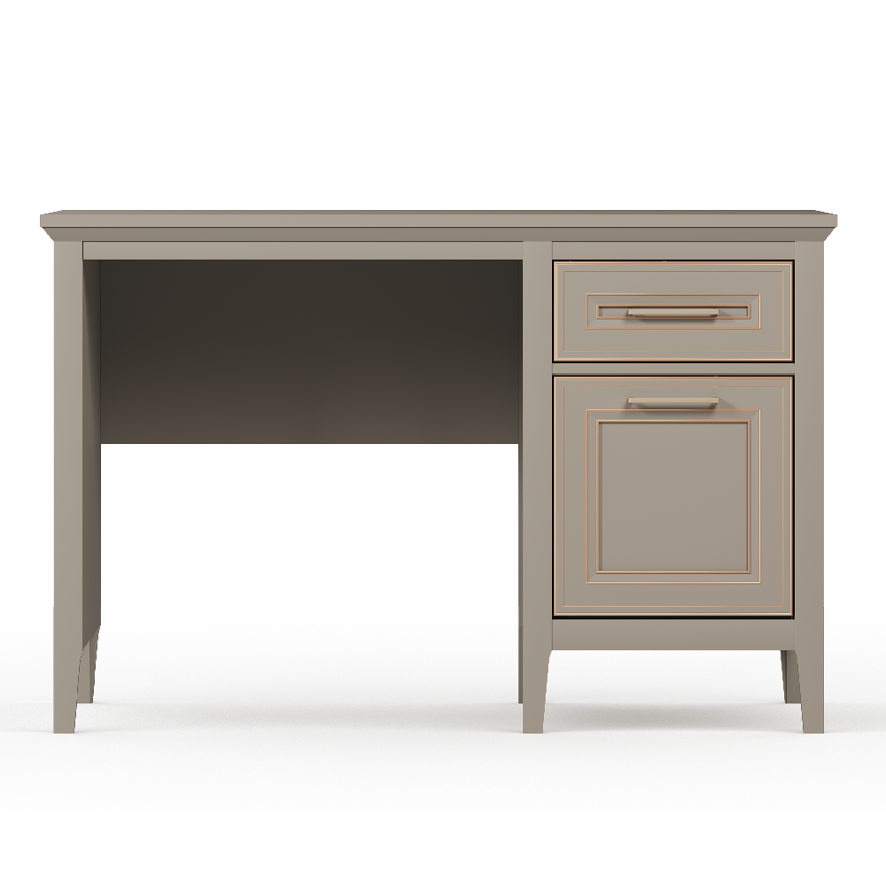 Стол письменный БРВ Классик (Classic), 120x65x78 см, цвет: глиняный серый (BIU1D1S)BIU1D1S