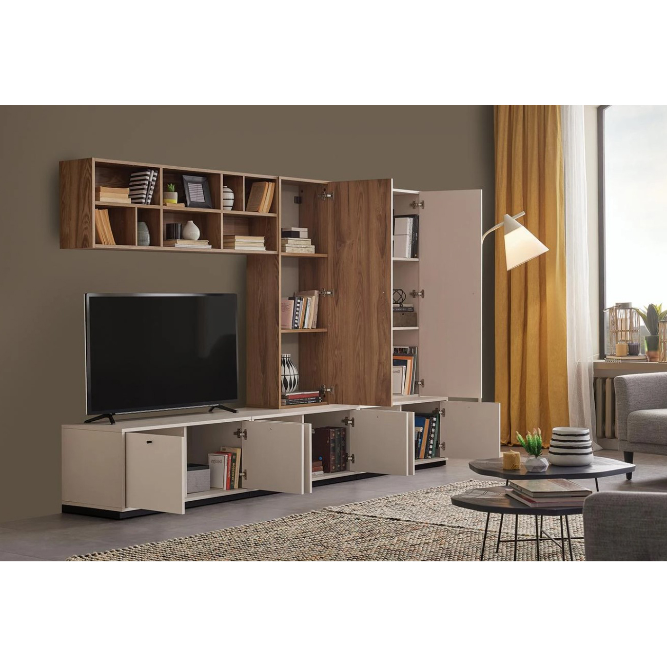 ТВ композиция №3 Enza Home Loreto, размер 281x48x186 см55555000001091+55555000001091+55555000001091+55555000001105+55555000001106+55555000001107+55555000001107 ТВ композиция №3 Enza Home Loreto, размер 281x48x186 см55555000001091+55555000001091+55555000001091+55555000001105+55555000001106+55555000001107+55555000001107