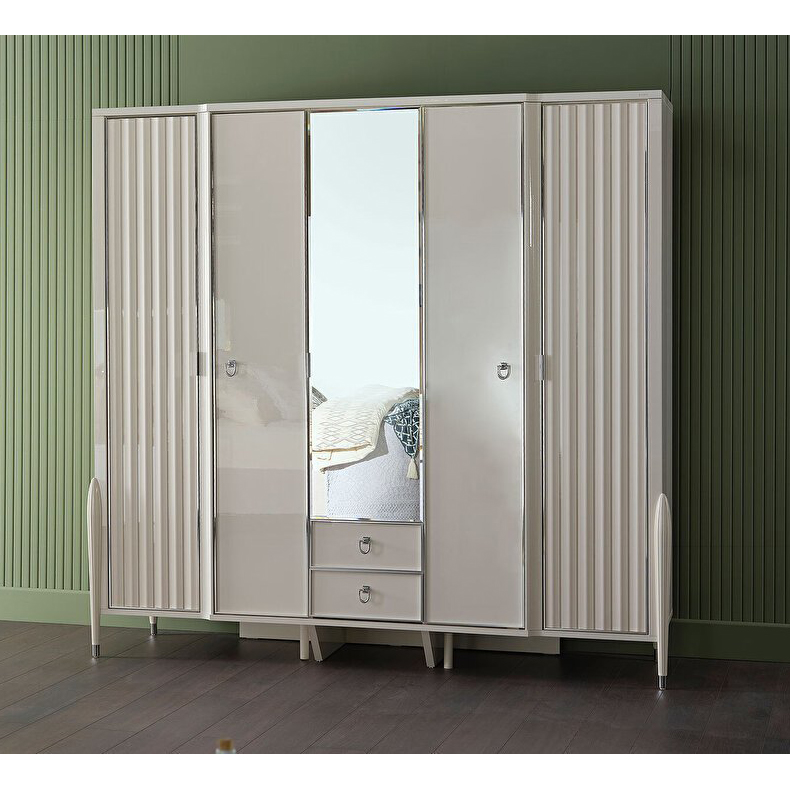 Шкаф платяной Bellona Gravita, 5-ти дверный, размер 223x64x221 см (GRAV-33)GRAV-33