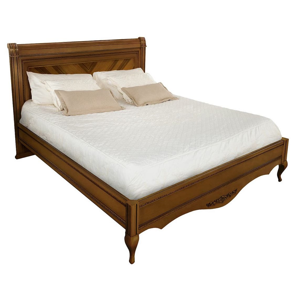 Кровать Timber Неаполь, двуспальная 180x200 см цвет: орех (T-538)T-538
