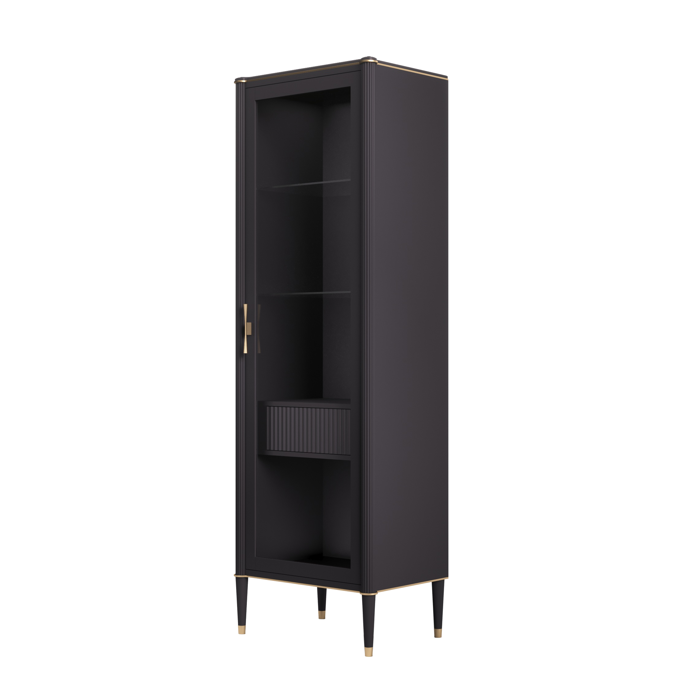 Витрина Timber Венеция, однодверная правая, цвет: Моккачино/Орех американский, 63х45х193 см (Т-101R/MO/NA)Т-101R/MO/NA Витрина Timber Венеция, однодверная правая, цвет: Моккачино/Орех американский, 63х45х193 см (Т-101R/MO/NA)Т-101R/MO/NA