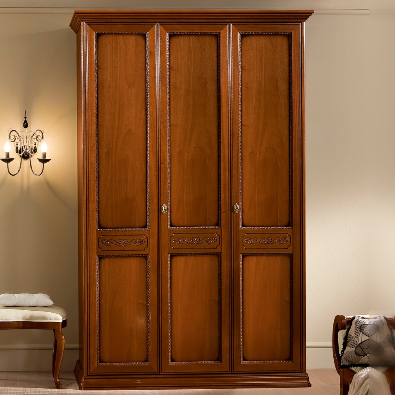Шкаф платяной Camelgroup Torriani, 3-х дверный, без зеркал, цвет: орех, 153x65x240 см (128AR3.01NO)128AR3.01NO