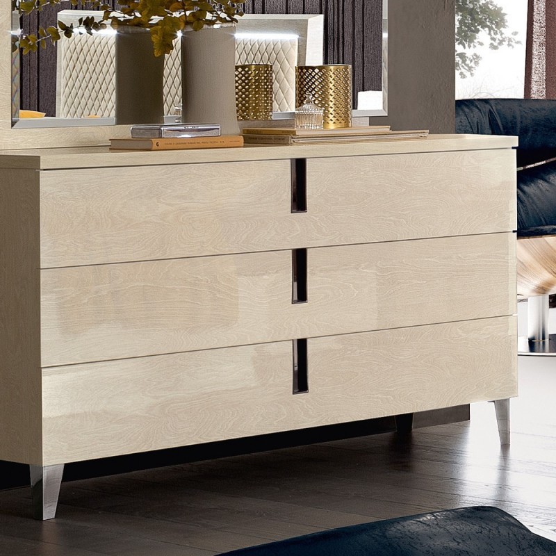 Комод Camelgroup Ambra, 3 ящика, цвет: янтарная береза, 134x48x85 см (148CMS.02AV)148CMS.02AV