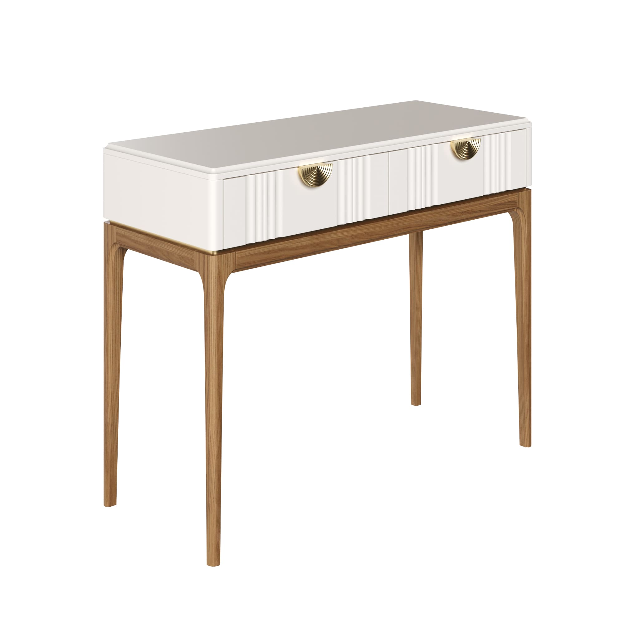 Консоль Bari White, 2 ящика, 107х40х79 см, цвет: белый (BR902W)BR902W Консоль Bari White, 2 ящика, 107х40х79 см, цвет: белый (BR902W)BR902W