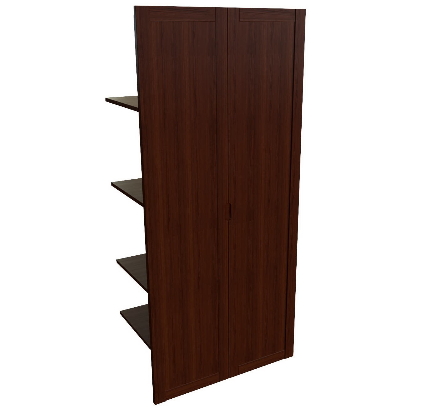 Наполнение двуст. шкафа с дерев. дверьми и вешалкой Multi-Office Sorbonne walnut, размер 85x42x188 см, цвет: тёмный орех22552 Наполнение двуст. шкафа с дерев. дверьми и вешалкой Multi-Office Sorbonne walnut, размер 85x42x188 см, цвет: тёмный орех22552